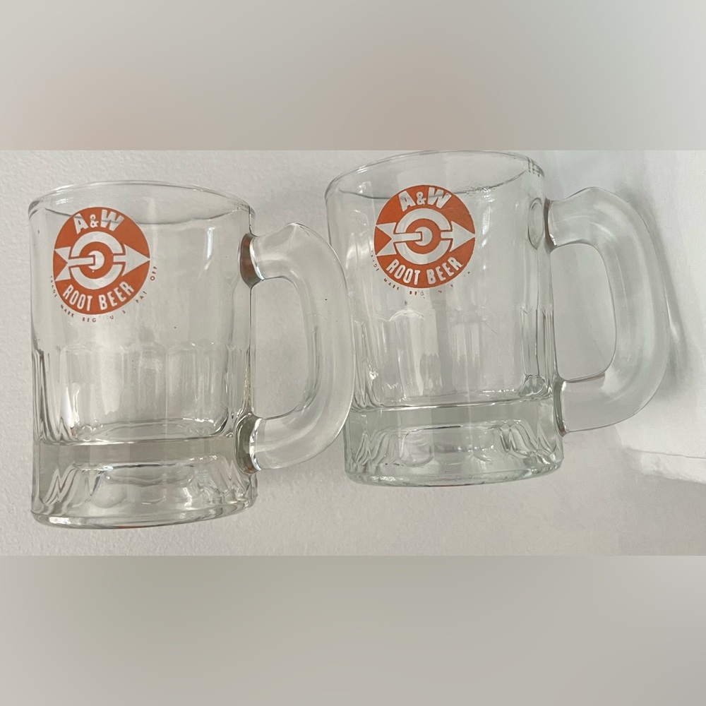 Vintage A & W Root Beer Mini Shot Glasses